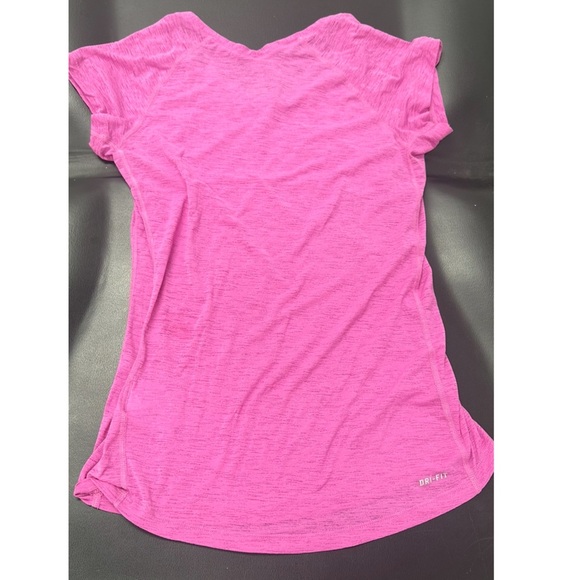 Women’s Pink Nike Dri-fit Athletic Shirt Short Sleeve Size S - Picture 2 of 2